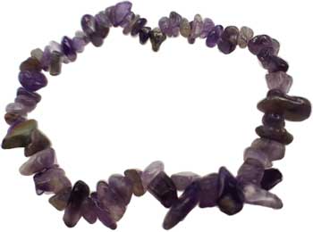 Amethyst chip bracelet - Click Image to Close