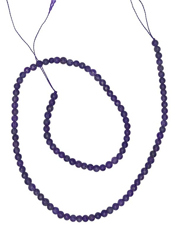 4mm Amethyst beads