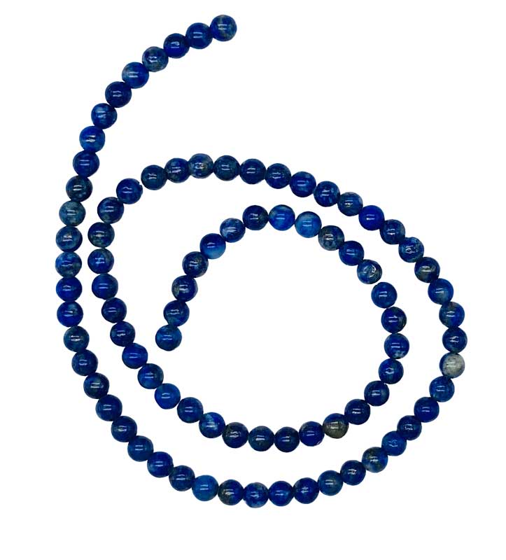 4mm Lapis beads - Click Image to Close