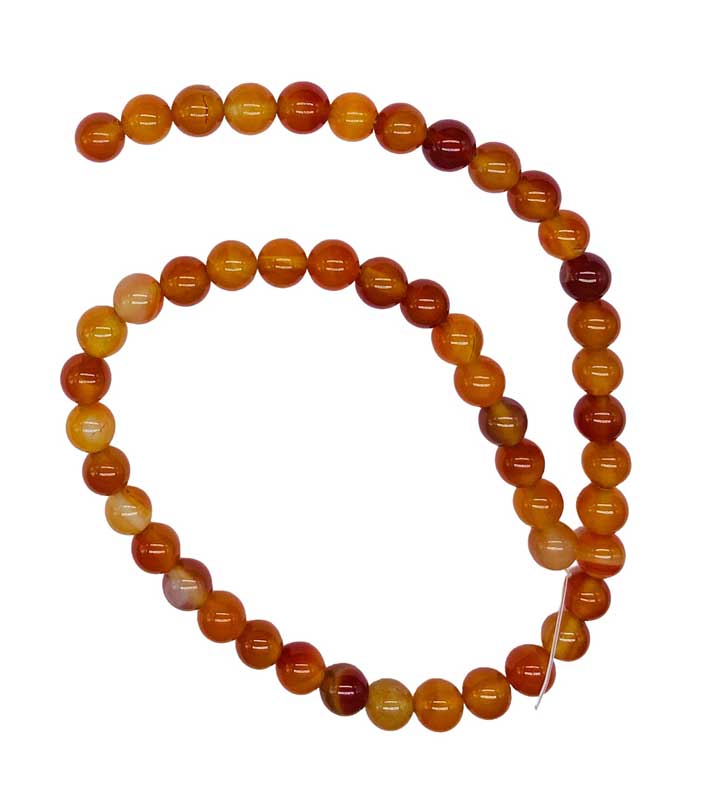 8mm Carnelian beads