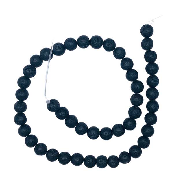 8mm Lava beads - Click Image to Close