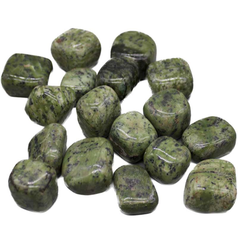 1 lb Jade, Jungle tumbled stones - Click Image to Close