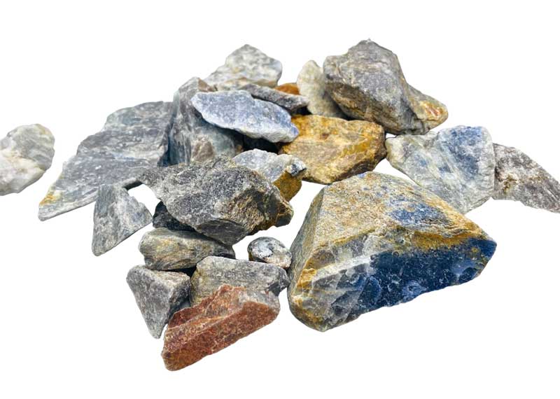 1 lb Sapphire untumbled stones - Click Image to Close