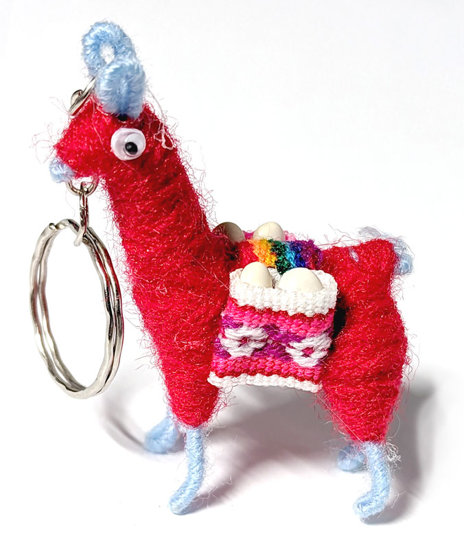Love Llama key ring